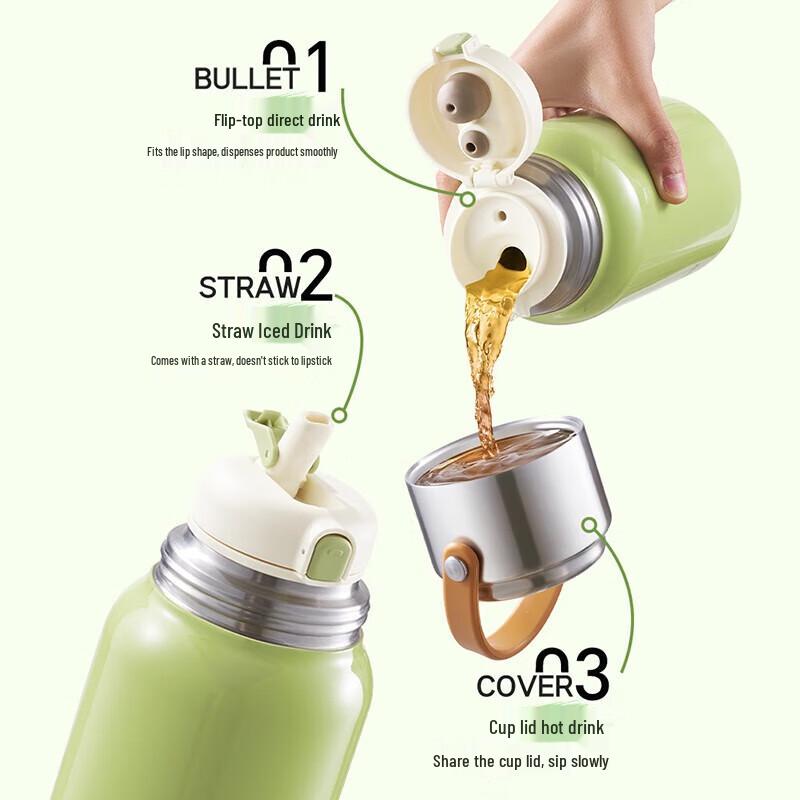 SUPOR 700ml Large Capacity Insulated Water Bottle
SUPOR 700ml Large Capacity Insulated Water Bottle