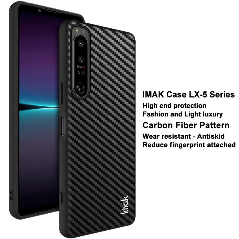 IMAK LX-5 Series for Sony Xperia 1 IV 5G Carbon Fiber Texture Anti-fingerprint Phone Cover Leather Coated TPU PC Bottom Case A
IMAK LX-5 Series for Sony Xperia 1 IV 5G Carbon Fiber Texture Anti-fingerprint Phone Cover Leather Coated TPU PC Bottom Case A