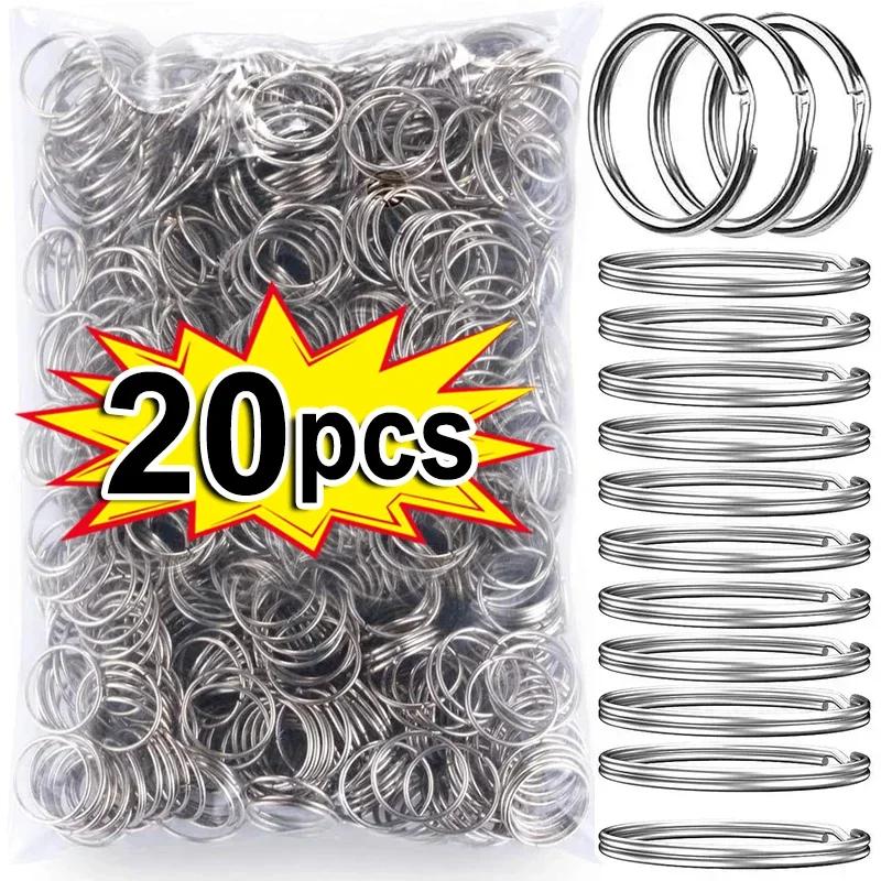 20/100pcs DIY Polished Silver Keyring Stainless Steel Hole Round Key Ring Chain Rhodium Plated Round Split Keychain Wholesale
20/100pcs DIY Polished Silver Keyring Stainless Steel Hole Round Key Ring Chain Rhodium Plated Round Split Keychain Wholesale