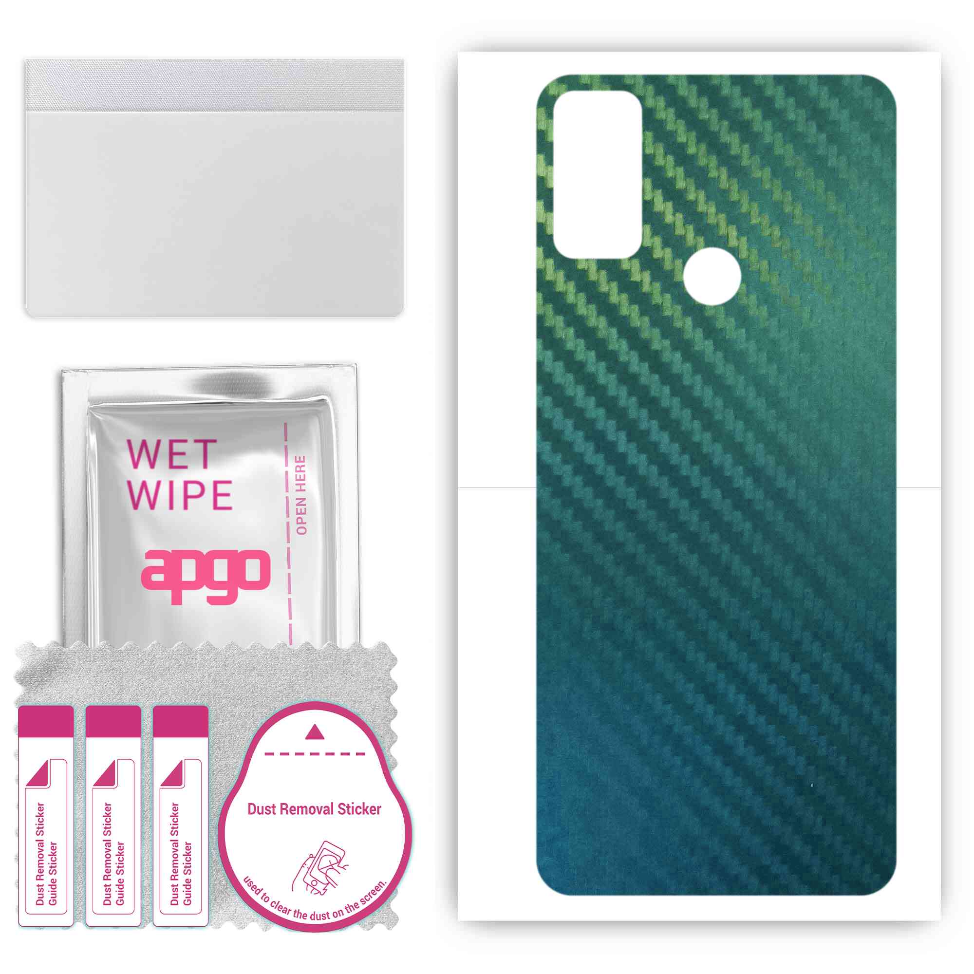 apgo Protective Skin Sticker for the back compatible with TCL 20Y, Wrap Film, Foil, Vinyl - Pattern Carbon Chameleon CAKA1
apgo Protective Skin Sticker for the back compatible with TCL 20Y, Wrap Film, Foil, Vinyl - Pattern Carbon Chameleon CAKA1