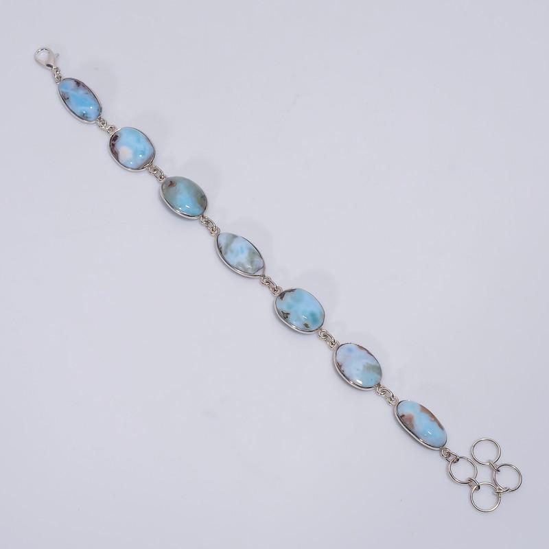Exclusive Top Grade Qualite 100% Natural Larimar Oval Shape Ethnic Style Handmade Jewelry 925 Steling Silver Plated Bracelet 7-8 WSJ-5218 7-8
Exclusive Top Grade Qualite 100% Natural Larimar Oval Shape Ethnic Style Handmade Jewelry 925 Steling Silver Plated Bracelet 7-8 WSJ-5218 7-8