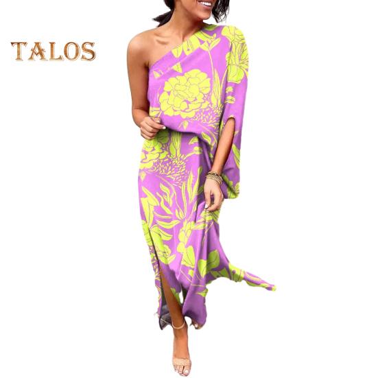 Женское платье макси на одно плечо с рукавами «летучая мышь» с цветочным принтом и разрезом, длинное платье с плиссировкой и высокой талией, коктейльное платье для вечеринок S фиолетовый
Женское платье макси на одно плечо с рукавами «летучая мышь» с цветочным принтом и разрезом, длинное платье с плиссировкой и высокой талией, коктейльное платье для вечеринок S фиолетовый