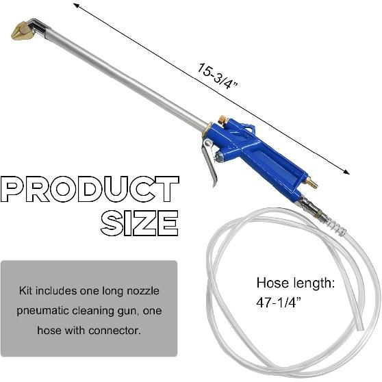 Air Blow Gun Pneumatic Engine Cleaning Gun with 4Ft Hose, Aluminum Car Engine Washer Gun, Multi-Functional Pneumatic Siphon Spray Tool for Dust
Air Blow Gun Pneumatic Engine Cleaning Gun with 4Ft Hose, Aluminum Car Engine Washer Gun, Multi-Functional Pneumatic Siphon Spray Tool for Dust