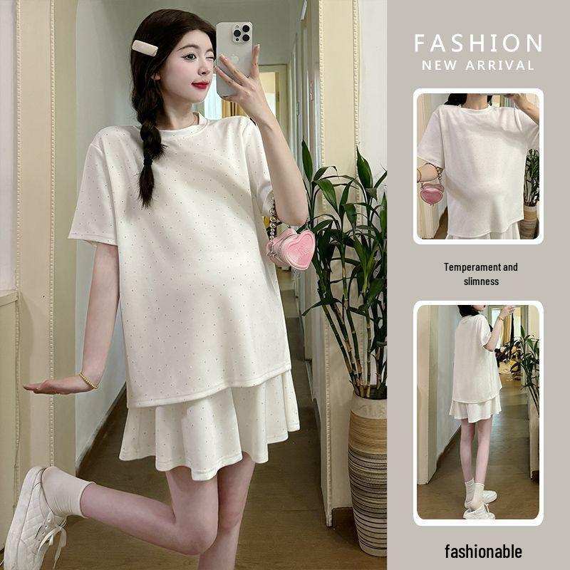 2026 Trendy Grey Maternity Sportswear: Casual Short Sleeve Shorts and Skirt Set for Women M (suggested: 90-110 jin)
2026 Trendy Grey Maternity Sportswear: Casual Short Sleeve Shorts and Skirt Set for Women M (suggested: 90-110 jin)