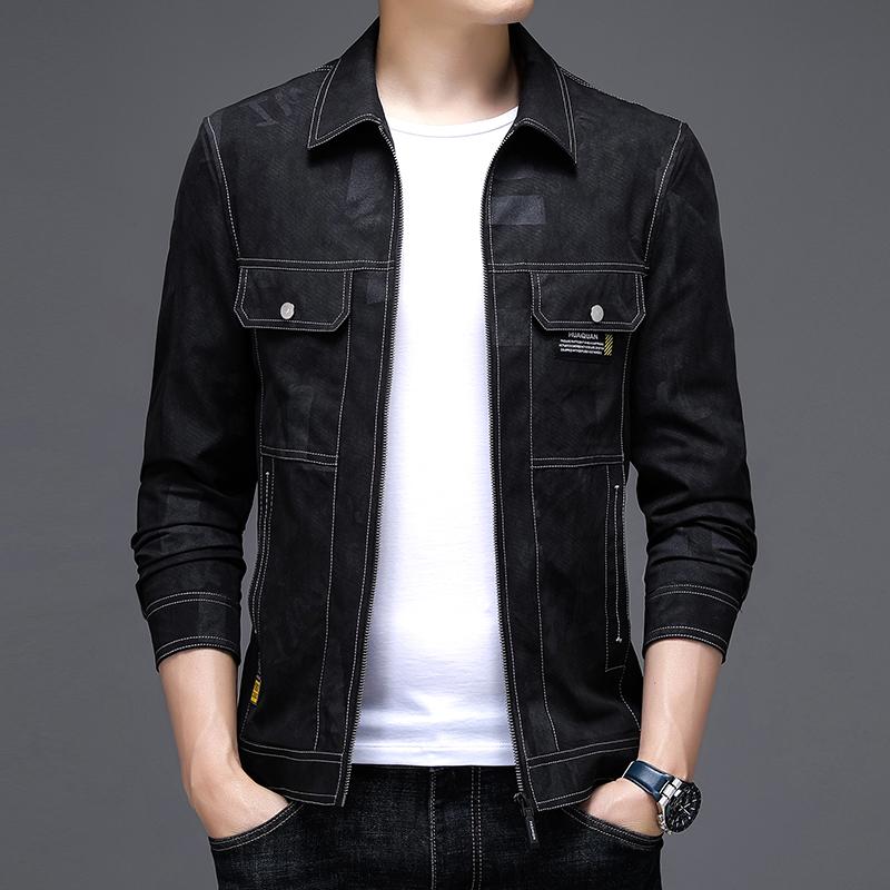 High Quality Fashion Denim Jackets Men Spring Autumn Slim Fit Business Casual Denim Coat M чорний
High Quality Fashion Denim Jackets Men Spring Autumn Slim Fit Business Casual Denim Coat M чорний