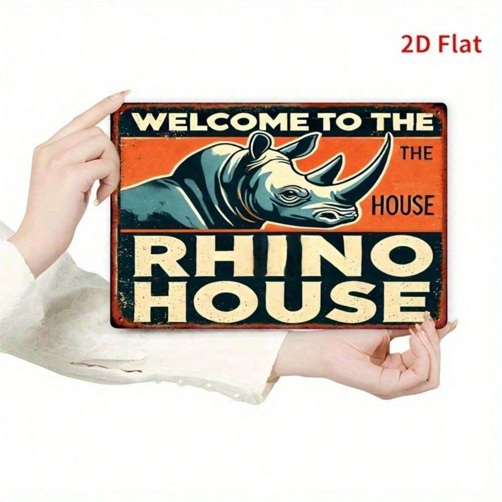 Rhinoceros Wall Art Decor 12x8 Inch Metal Welcome Sign Rustic Orange Black Farmhouse 20x30cm
Rhinoceros Wall Art Decor 12x8 Inch Metal Welcome Sign Rustic Orange Black Farmhouse 20x30cm