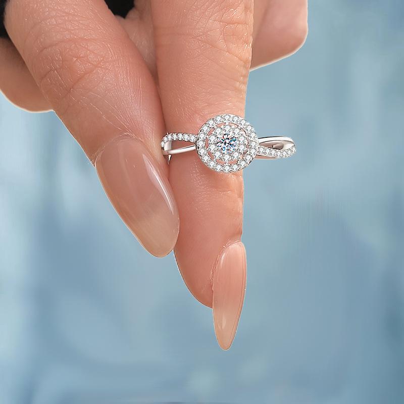 Classic Full Diamond Ring for Women - European & American Luxury Wedding & Versatile Temperament Design Adjustable
Classic Full Diamond Ring for Women - European & American Luxury Wedding & Versatile Temperament Design Adjustable