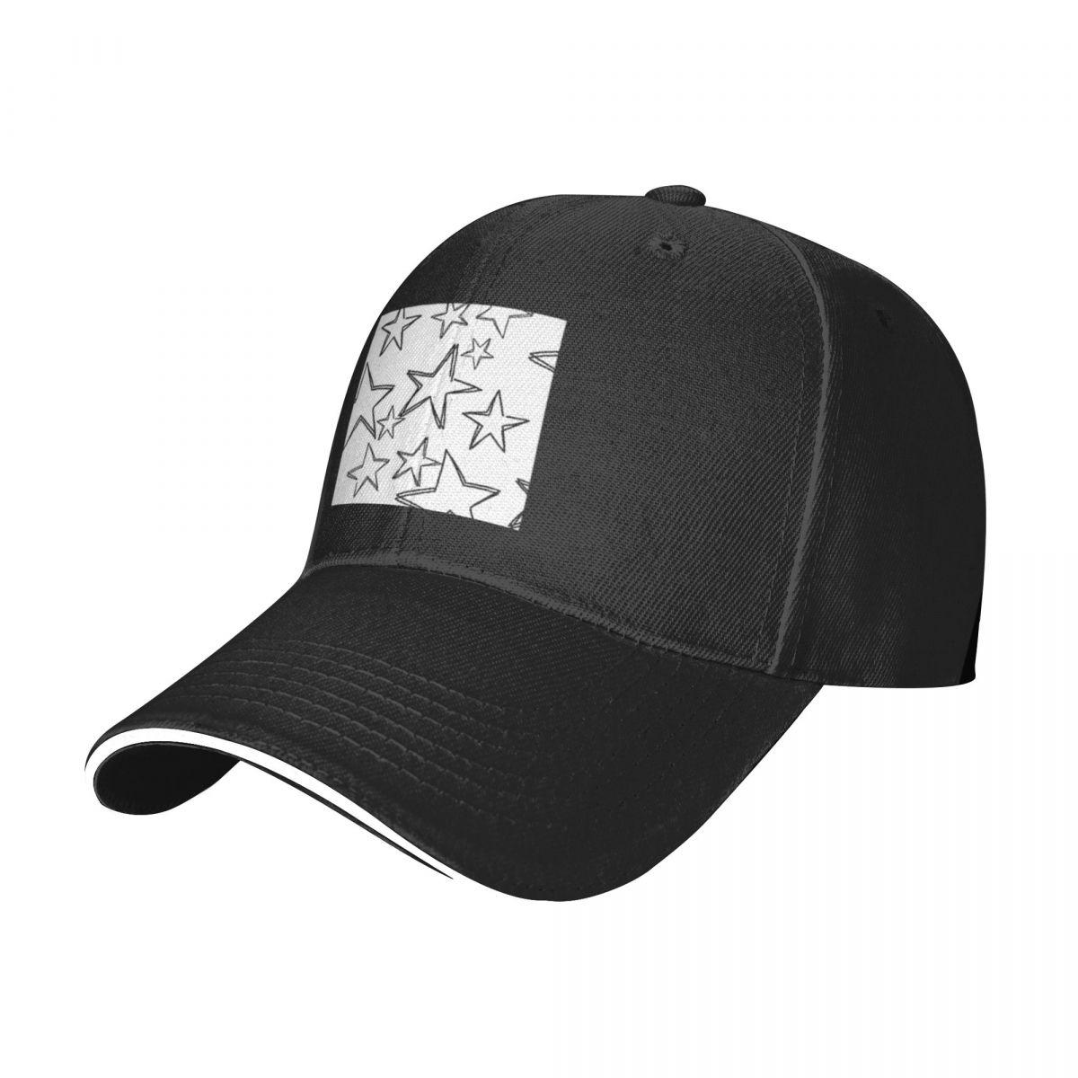 Black And White Stars A Baseball Caps Hat One Size
Black And White Stars A Baseball Caps Hat One Size