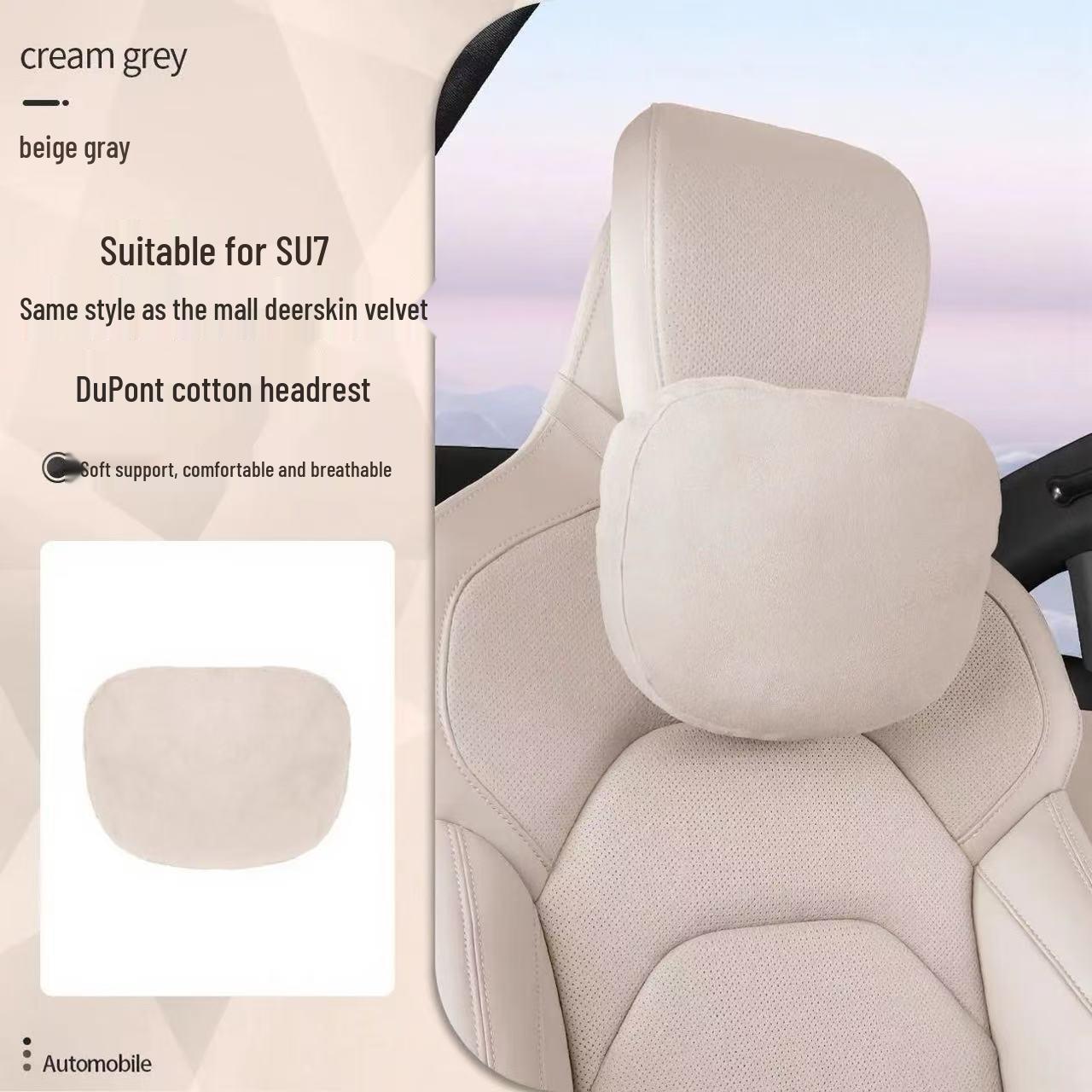 Xiaomi SU7 Headrest & Lumbar Support Pillow for Car Seats
Xiaomi SU7 Headrest & Lumbar Support Pillow for Car Seats