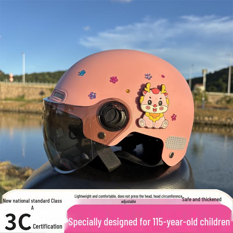 New 3C Certified Kids Helmet (Ages 1-15) - Breathable, Sun-Protective, Impact-Resistant for Summer 1-5 Years Summer Helmet with Gem Stickers
New 3C Certified Kids Helmet (Ages 1-15) - Breathable, Sun-Protective, Impact-Resistant for Summer 1-5 Years Summer Helmet with Gem Stickers