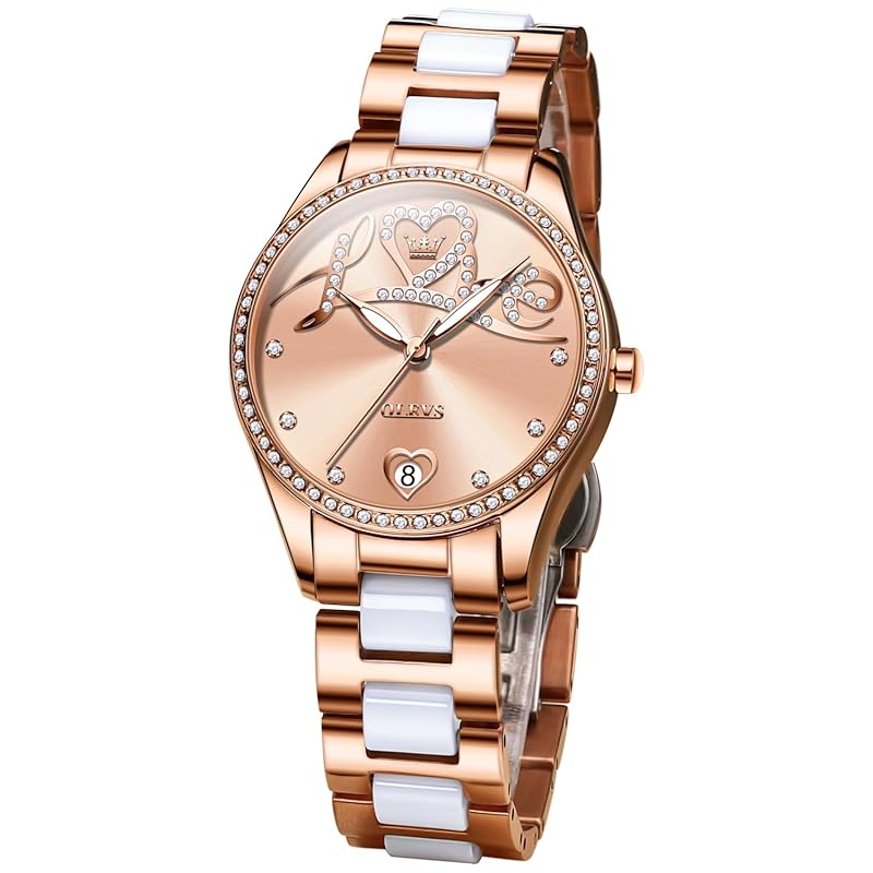 OLEVS ladies watches automatic winding mechanical arm clock 3 atm Japanese movement waterproof Popularity diamond dial ceramic belt high grade
OLEVS ladies watches automatic winding mechanical arm clock 3 atm Japanese movement waterproof Popularity diamond dial ceramic belt high grade