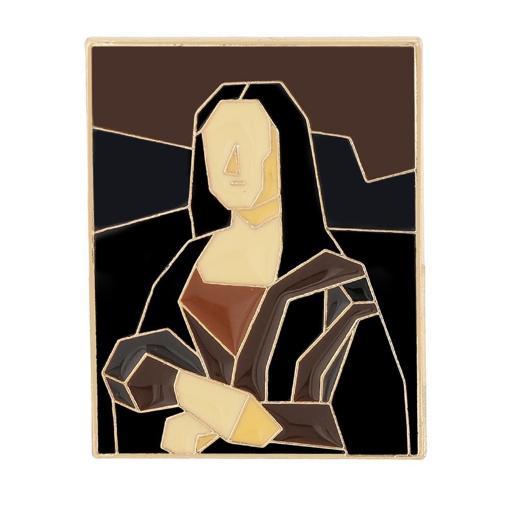 Novelty Jigsaw Figure Oil Painting Enamel Brooches Puzzle Mona Lisa Design Golden Pins For Artist Gift Badge
Novelty Jigsaw Figure Oil Painting Enamel Brooches Puzzle Mona Lisa Design Golden Pins For Artist Gift Badge