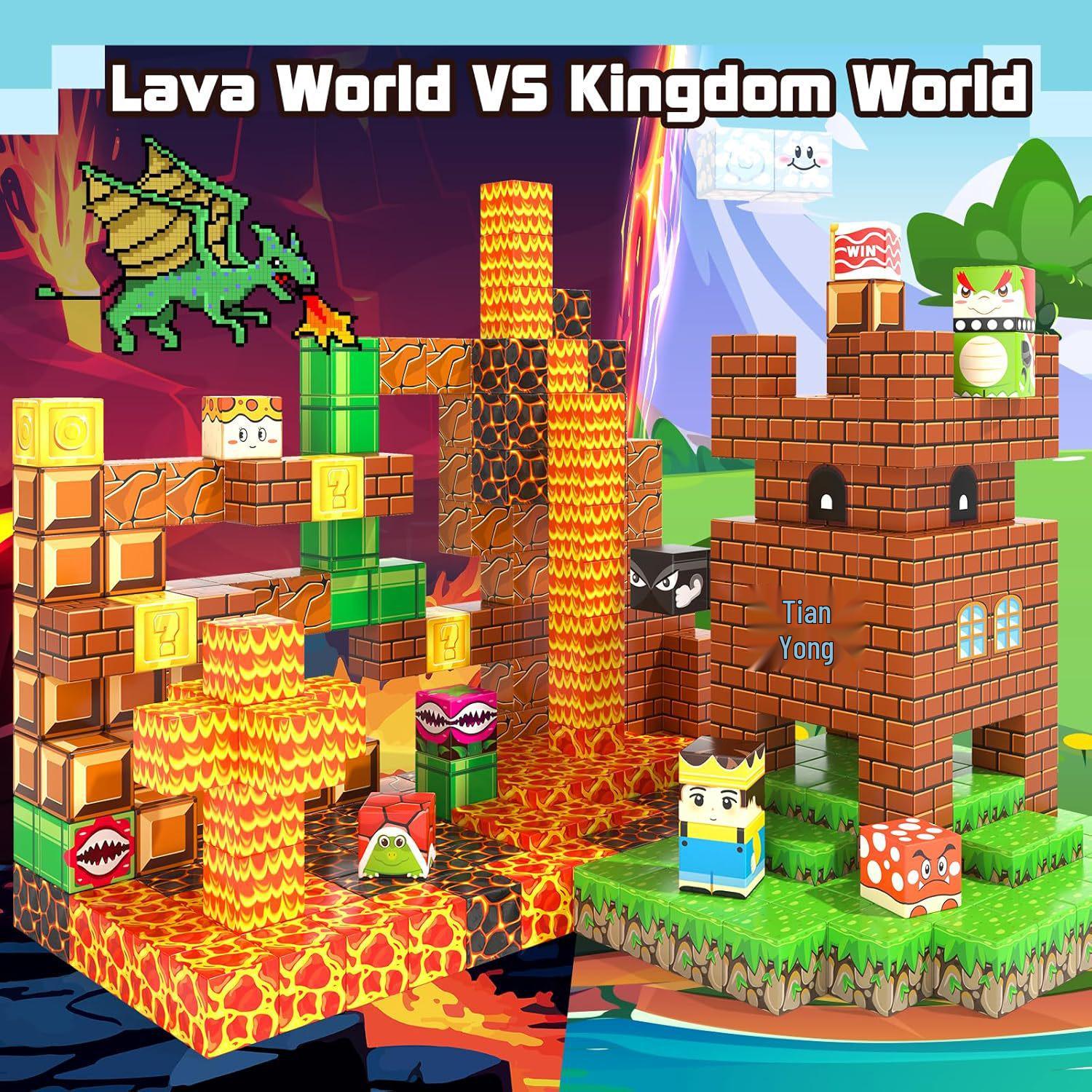 Магнітні кубики MC Minecraft: Навчальна гра-пазл та конструктор для дітей віком 3-6 років
Магнітні кубики MC Minecraft: Навчальна гра-пазл та конструктор для дітей віком 3-6 років