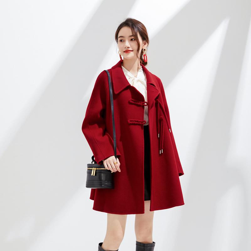 Autumn and winter double-sided wool coat women s medium and long Chinese style disc-buckled cape coat fashionable and versatile age reduction S
Autumn and winter double-sided wool coat women s medium and long Chinese style disc-buckled cape coat fashionable and versatile age reduction S