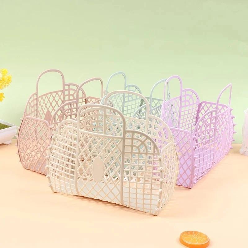 Bathroom Laundry Basket Small Foldable Mesh Portable Plastic Storage Organizers for Household Clothes Storage розовый
Bathroom Laundry Basket Small Foldable Mesh Portable Plastic Storage Organizers for Household Clothes Storage розовый