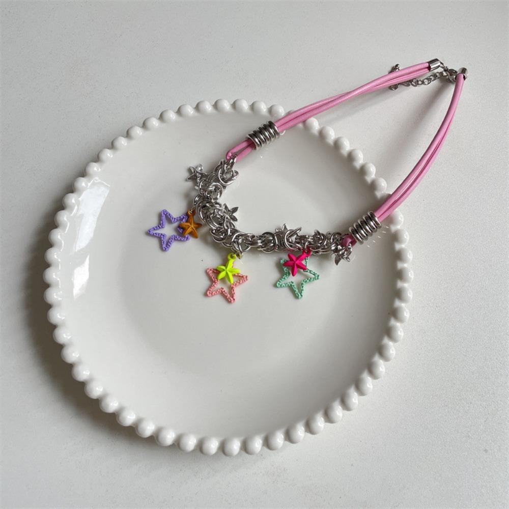Pink Rope Vintage Star Pendant Zinc Zinc Alloy Hip Hop Tassel Necklace Charm Y2K Jewelry Gifts Gatherings
Pink Rope Vintage Star Pendant Zinc Zinc Alloy Hip Hop Tassel Necklace Charm Y2K Jewelry Gifts Gatherings