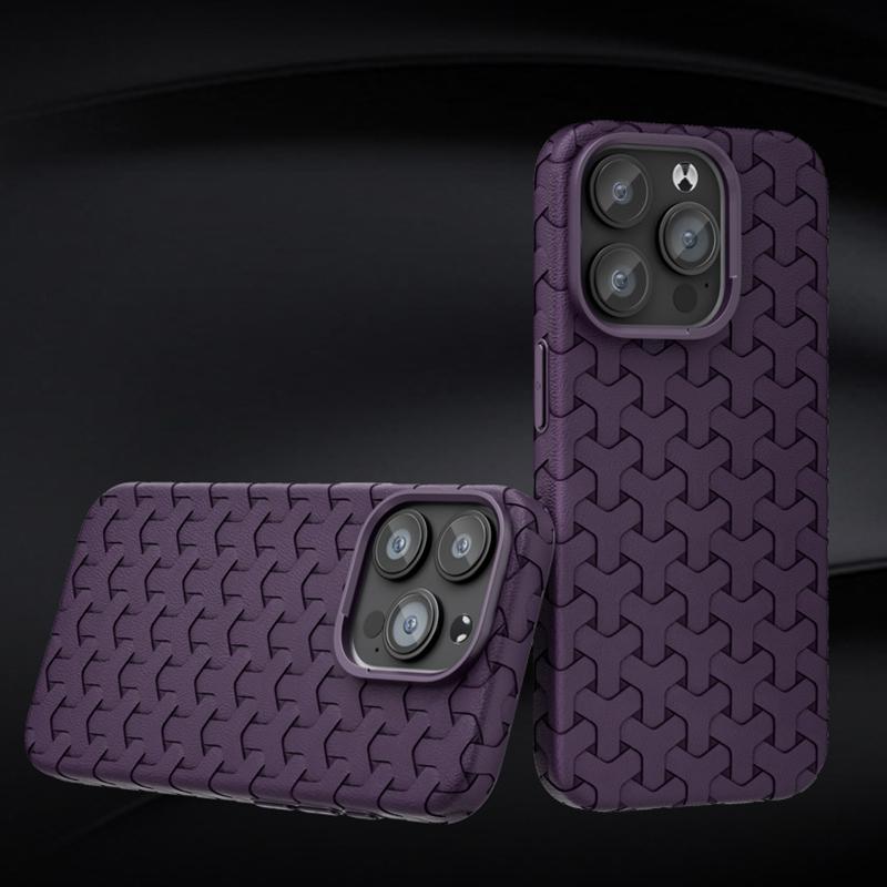 For iPhone 15 Pro Slim-Fit Shell Flexible TPU Back Case Mobile Phone Cover with Textured Surface Dark Purple
For iPhone 15 Pro Slim-Fit Shell Flexible TPU Back Case Mobile Phone Cover with Textured Surface Dark Purple