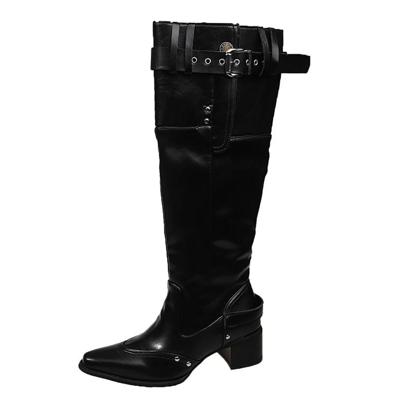 Fashion Retro Long Boots for Women Shoes for Women 2026 New Versatile Heel Pointed Toe Slip-on Suede High Quality Women s Boots 40 чорний
Fashion Retro Long Boots for Women Shoes for Women 2026 New Versatile Heel Pointed Toe Slip-on Suede High Quality Women s Boots 40 чорний