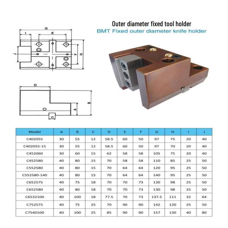 Rong Yu B53-BMT452575 CNC Turn-Mill Fixed Tool Holder
Rong Yu B53-BMT452575 CNC Turn-Mill Fixed Tool Holder