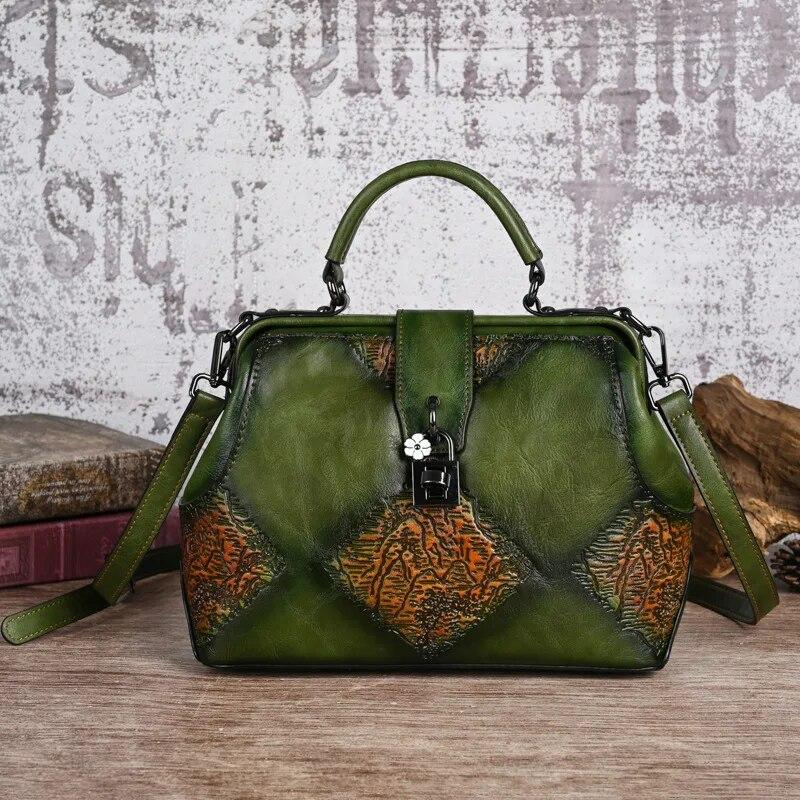 Johnature винтажная сумка с тиснением ручной работы, универсальная кожаная женская сумка, большие вместительные сумки на плечо и через плечо зелёный
Johnature винтажная сумка с тиснением ручной работы, универсальная кожаная женская сумка, большие вместительные сумки на плечо и через плечо зелёный