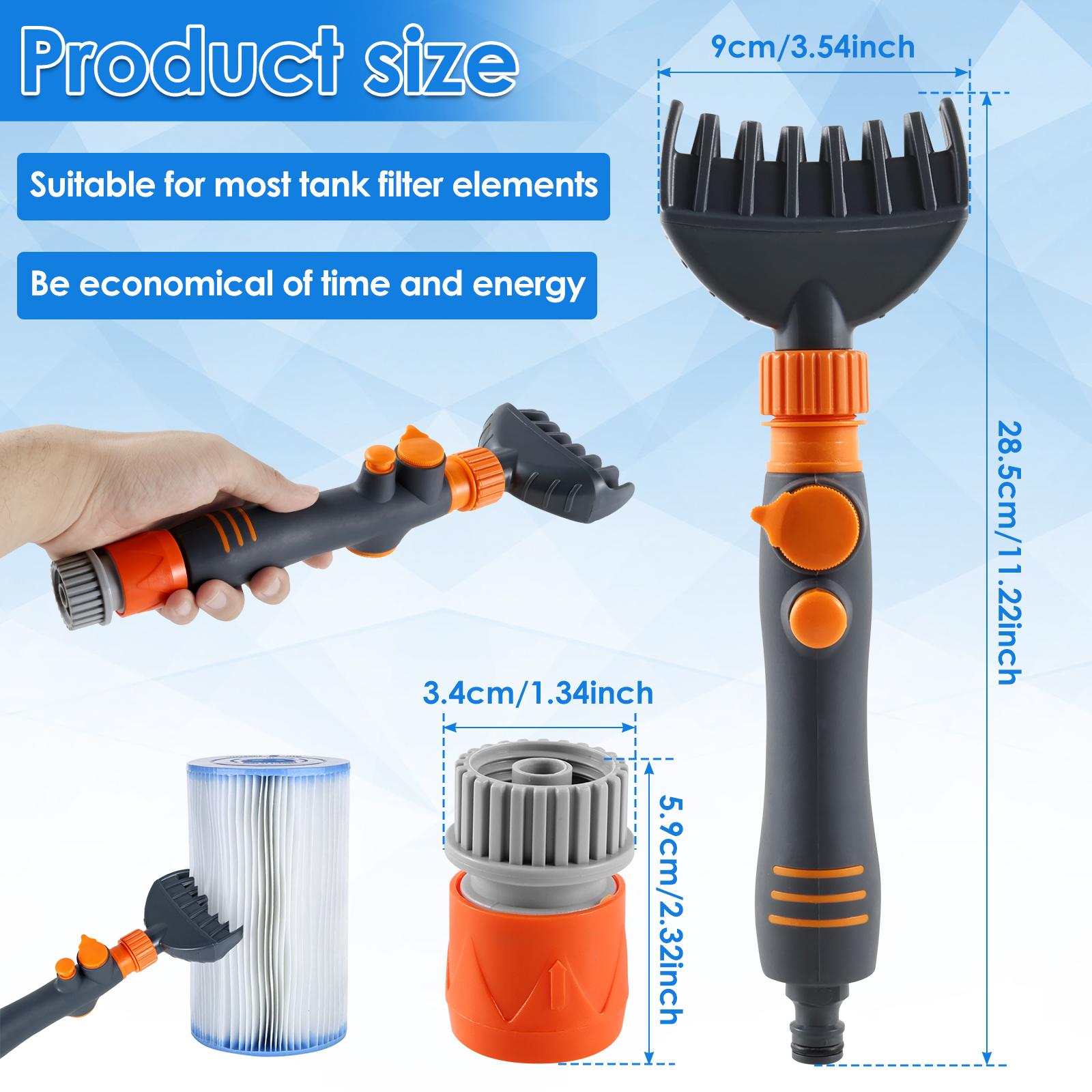 Spa Filter Clean Brush Plastic Double Row Nozzles Pool Cartridge Filter Clean Tool Universal Handheld Hot Tub Filter Clean Brush
Spa Filter Clean Brush Plastic Double Row Nozzles Pool Cartridge Filter Clean Tool Universal Handheld Hot Tub Filter Clean Brush