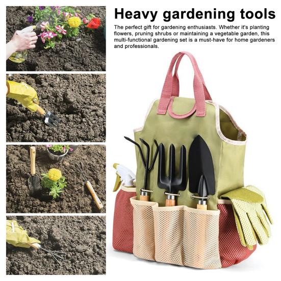 Gardening Tools Set Carbon Steel Trowel with Wooden Handle Heavy Duty Hand Rake Fork with Storage Bag Gardening Gifts for Home Gardeners B
Gardening Tools Set Carbon Steel Trowel with Wooden Handle Heavy Duty Hand Rake Fork with Storage Bag Gardening Gifts for Home Gardeners B