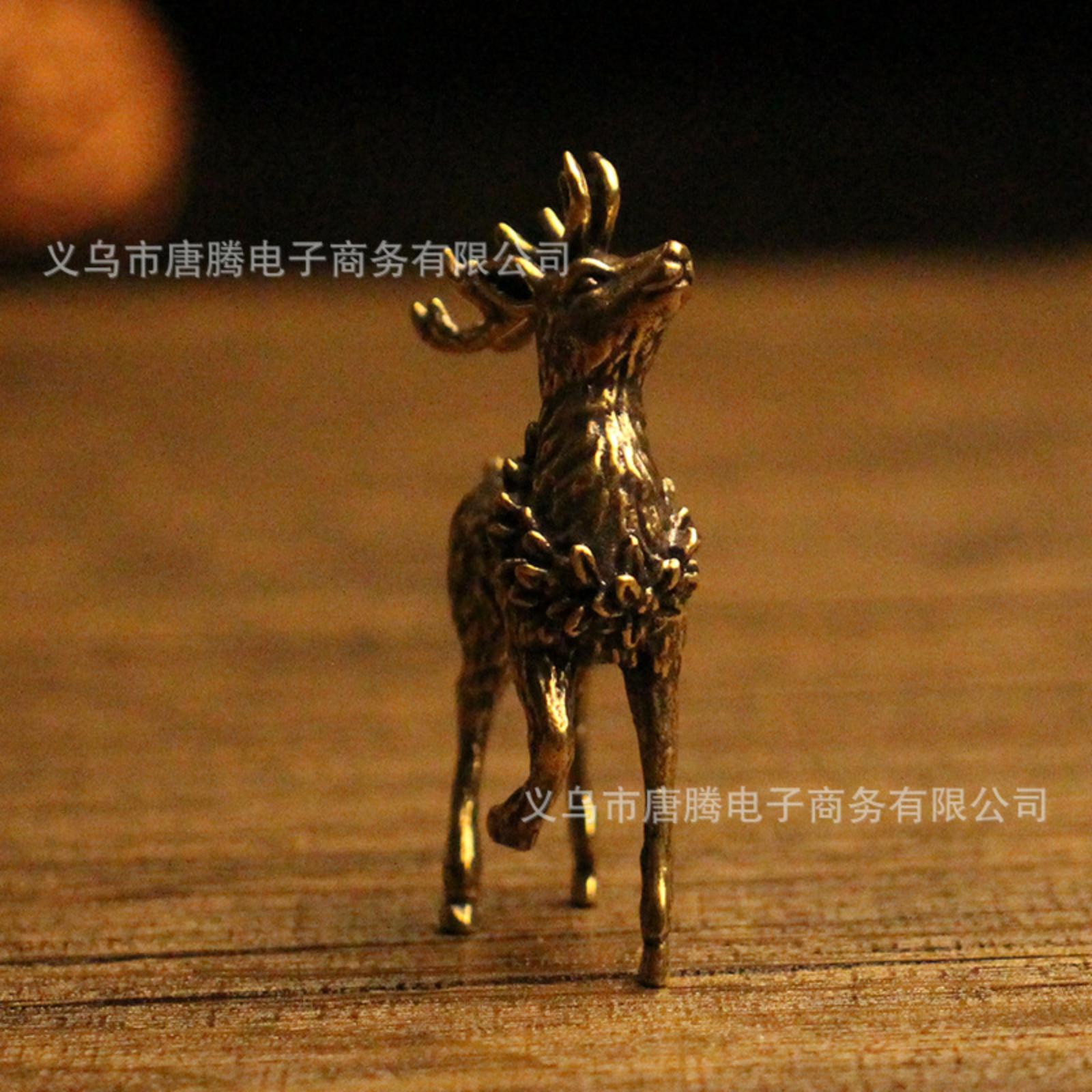Латунная фигурка оленя, настольное креативное медное украшение One Size
Латунная фигурка оленя, настольное креативное медное украшение One Size
