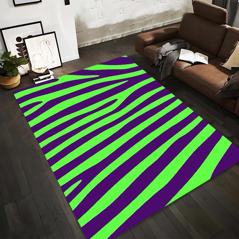 Green and Purple Zebra Stripe Pattern Carpet for Modern Home Decor Suitable for use as an anti-slip for living room bedroom sofas 40x60cm( 15x23in )
Green and Purple Zebra Stripe Pattern Carpet for Modern Home Decor Suitable for use as an anti-slip for living room bedroom sofas 40x60cm( 15x23in )