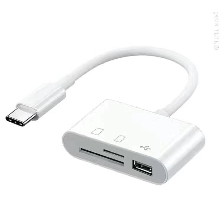 3-in-1 Card Reader Adapter Type C To SD TF Memory Card Reader USB Type C OTG Converter For Huawei Samsung Xiomi Phone Tablet белый
3-in-1 Card Reader Adapter Type C To SD TF Memory Card Reader USB Type C OTG Converter For Huawei Samsung Xiomi Phone Tablet белый