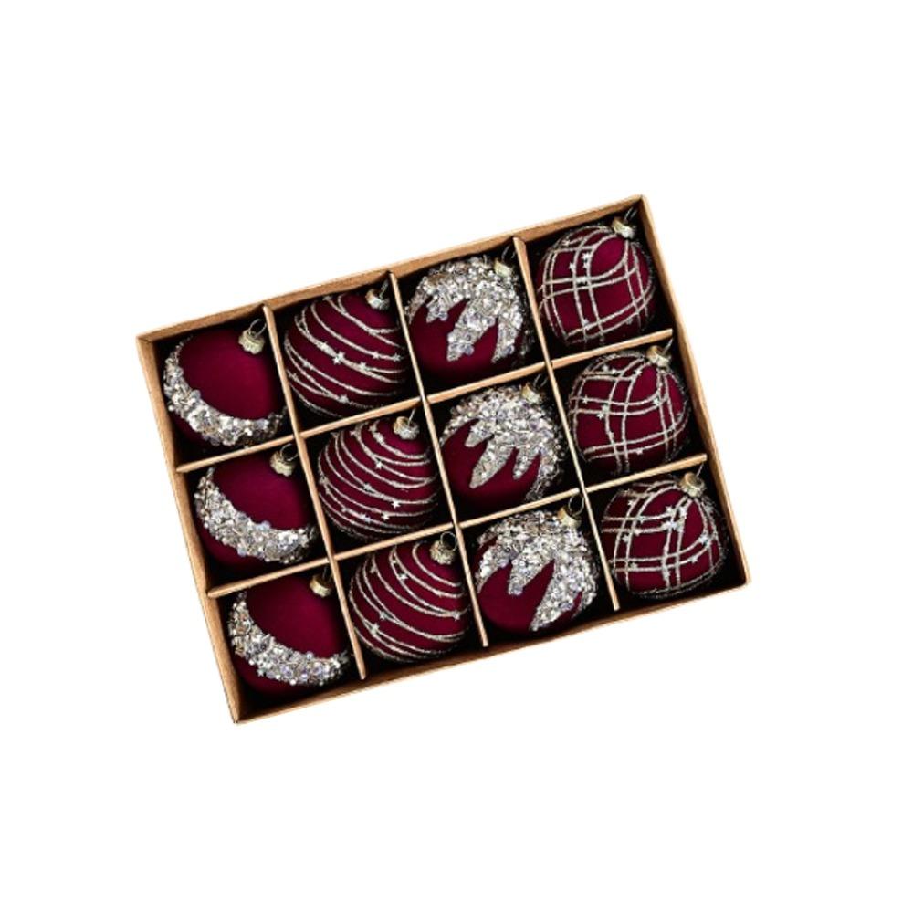 Flocked Christmas Balls Ornaments 6cm Xmas Tree Hanging Ornaments Holiday Festival Decor красный
Flocked Christmas Balls Ornaments 6cm Xmas Tree Hanging Ornaments Holiday Festival Decor красный