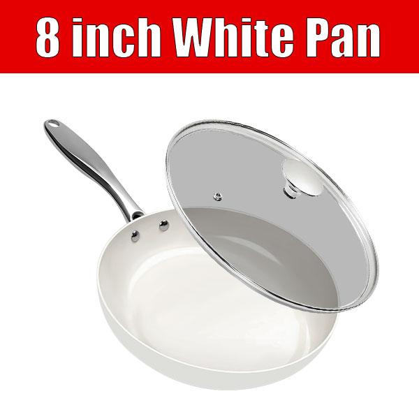 White Ceramic Frying Pan with Lid 8/10/12 inch Egg Saute Pan Non Stick Fry Pan Kitchen Cooking Pan Skillet Dishwasher Safe
White Ceramic Frying Pan with Lid 8/10/12 inch Egg Saute Pan Non Stick Fry Pan Kitchen Cooking Pan Skillet Dishwasher Safe