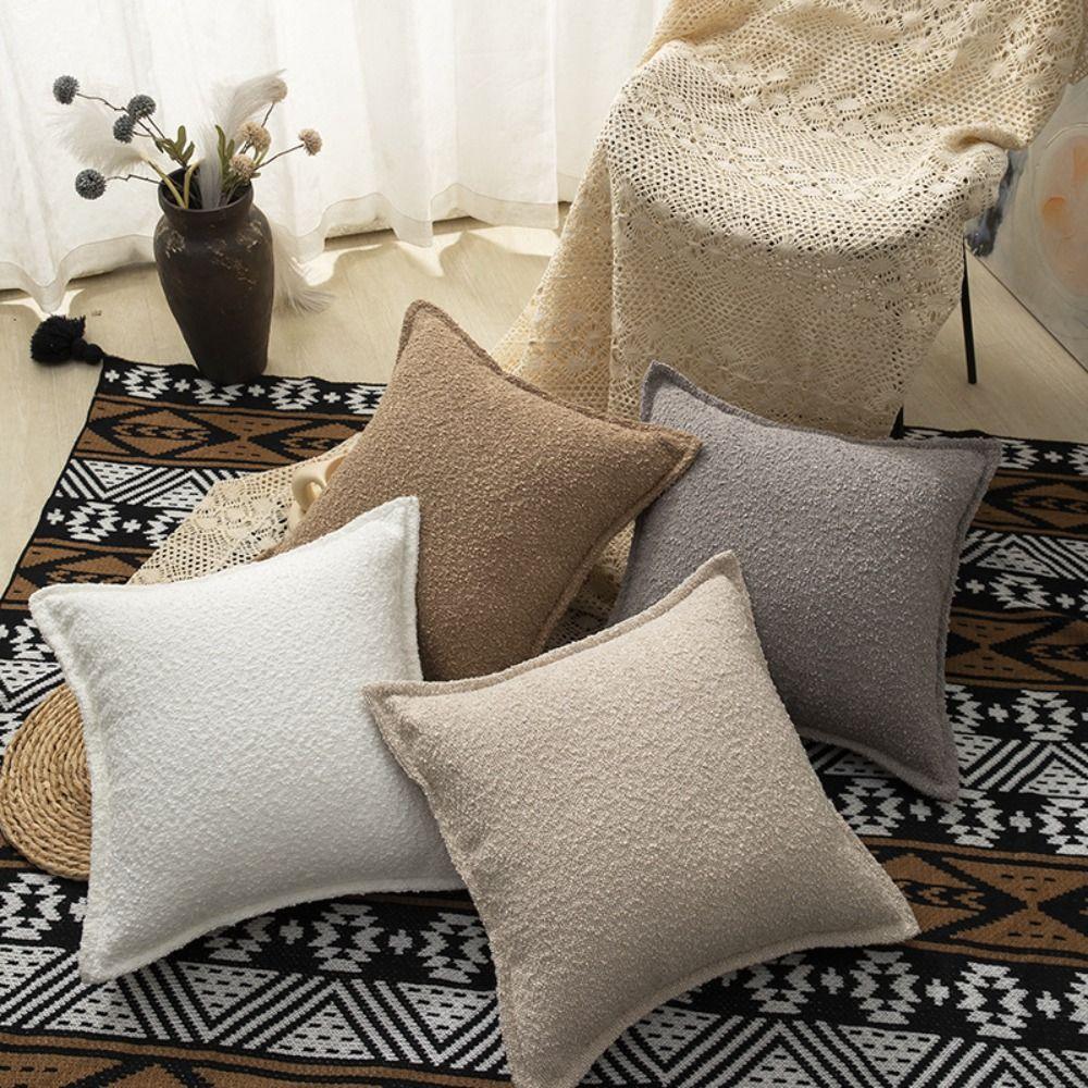 Soft INS Style Throw Pillowcover Lamb Wool Solid Color Pillowcase 45CM Double-sided Cushion Cover Living Room/Office белый
Soft INS Style Throw Pillowcover Lamb Wool Solid Color Pillowcase 45CM Double-sided Cushion Cover Living Room/Office белый