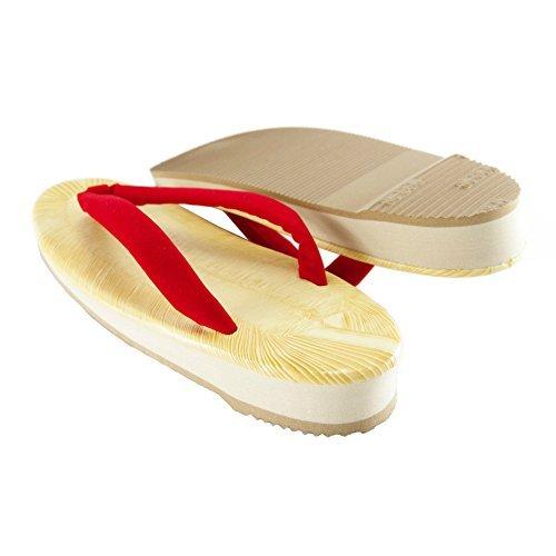 Shibata Women s Yellow Vinyl Tatami Sandals with Sponge Core and Red Straps (Large)
Shibata Women s Yellow Vinyl Tatami Sandals with Sponge Core and Red Straps (Large)