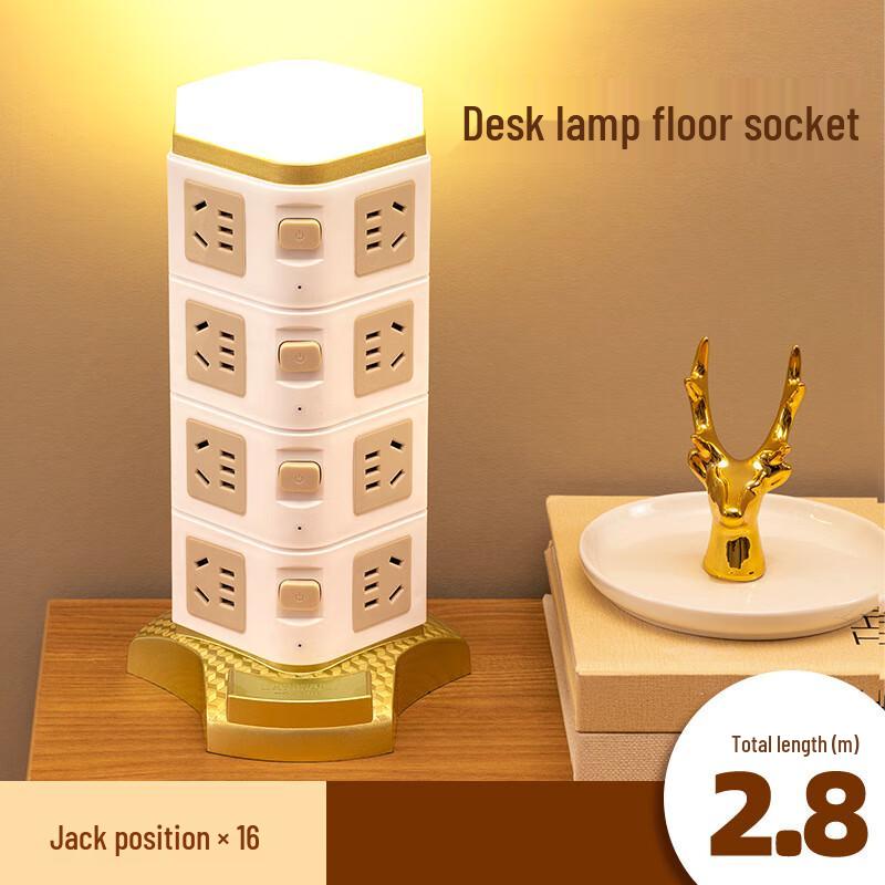 Zhuochi Vertical Power Strip with USB and Light CN plug (adapter included)
Zhuochi Vertical Power Strip with USB and Light CN plug (adapter included)