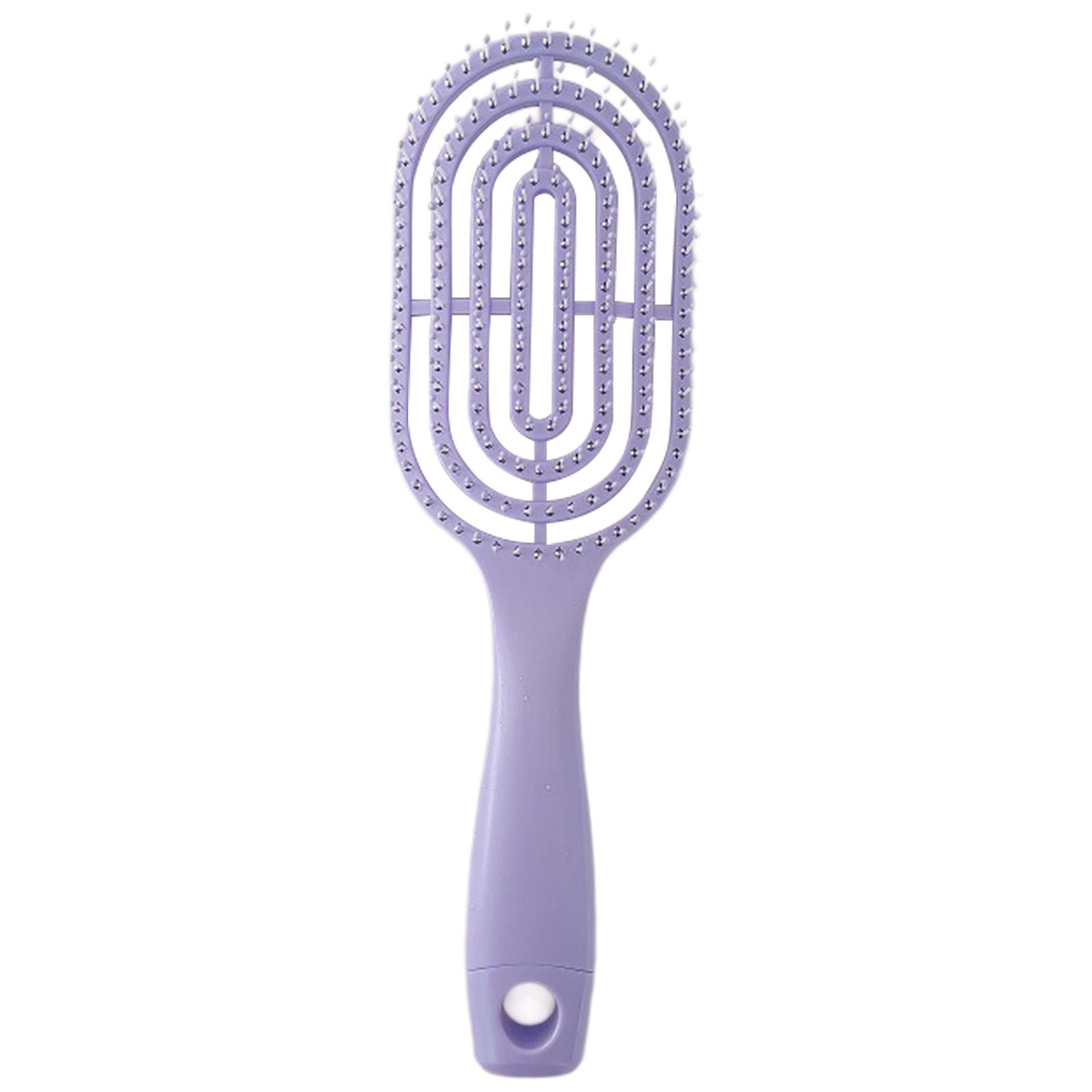 Практичная распутывающая щетка для волос с выемками для расчесывания, гладкая и послушная расческа для всех типов волос для ежедневного использования фиолетовый
Практичная распутывающая щетка для волос с выемками для расчесывания, гладкая и послушная расческа для всех типов волос для ежедневного использования фиолетовый