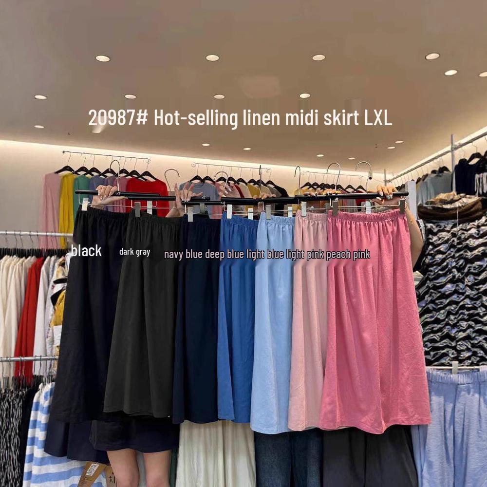 Da7 Women s Summer Elastic High Waist Korean Style Plus Size Colorful Long Skirt Light Red
Da7 Women s Summer Elastic High Waist Korean Style Plus Size Colorful Long Skirt Light Red