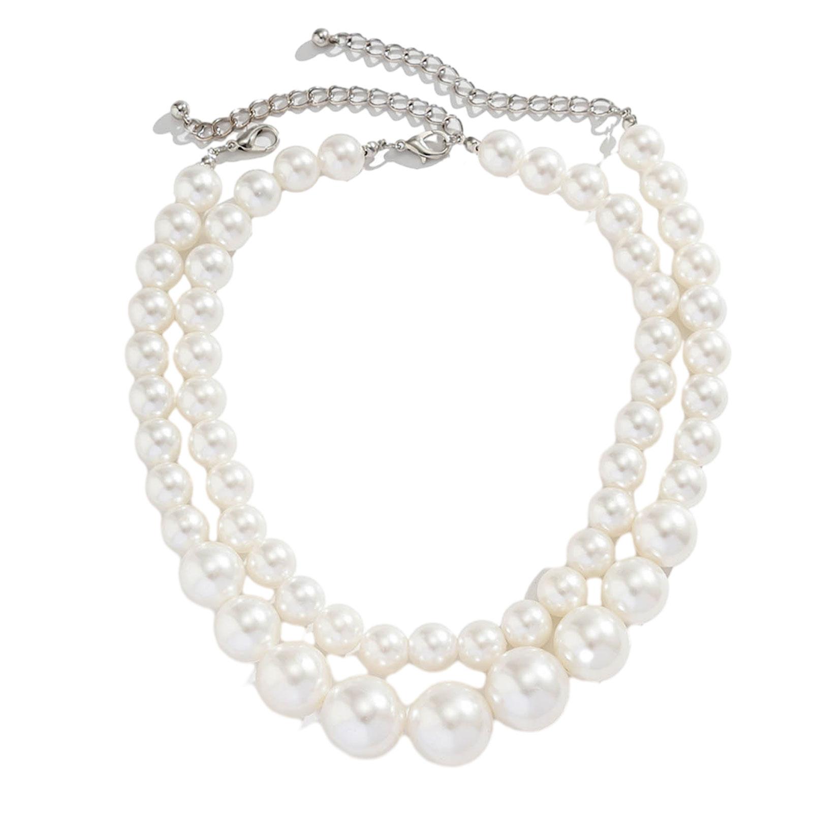 2 Pack Statement Beads Chain Necklace Elegant Pearls Beads Necklace Pearls Short Necklace Pearls Material for Girls Teen 1
2 Pack Statement Beads Chain Necklace Elegant Pearls Beads Necklace Pearls Short Necklace Pearls Material for Girls Teen 1
