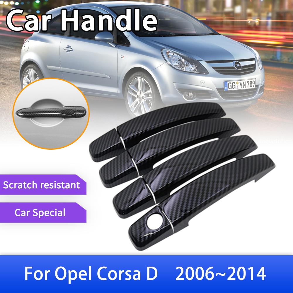 Для Opel Corsa D S07 2006 ~ 2014 Vauxhall Роскошный чехол на дверную ручку из углеродного волокна, отделка, аксессуары для стайлинга автомобиля, наклейки 2007
Для Opel Corsa D S07 2006 ~ 2014 Vauxhall Роскошный чехол на дверную ручку из углеродного волокна, отделка, аксессуары для стайлинга автомобиля, наклейки 2007