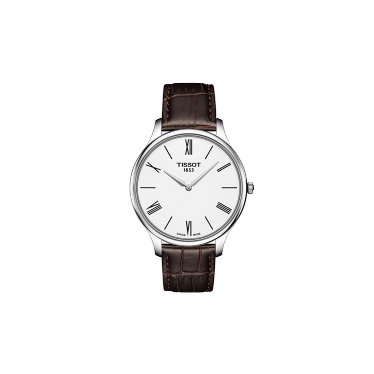 TISSOT Junya Collection Quartz Movement Fashion Trend Men s Watches Watch 39mm White Dial Stainless Steel Case T063.409.16.018.00 Brown Strap
TISSOT Junya Collection Quartz Movement Fashion Trend Men s Watches Watch 39mm White Dial Stainless Steel Case T063.409.16.018.00 Brown Strap