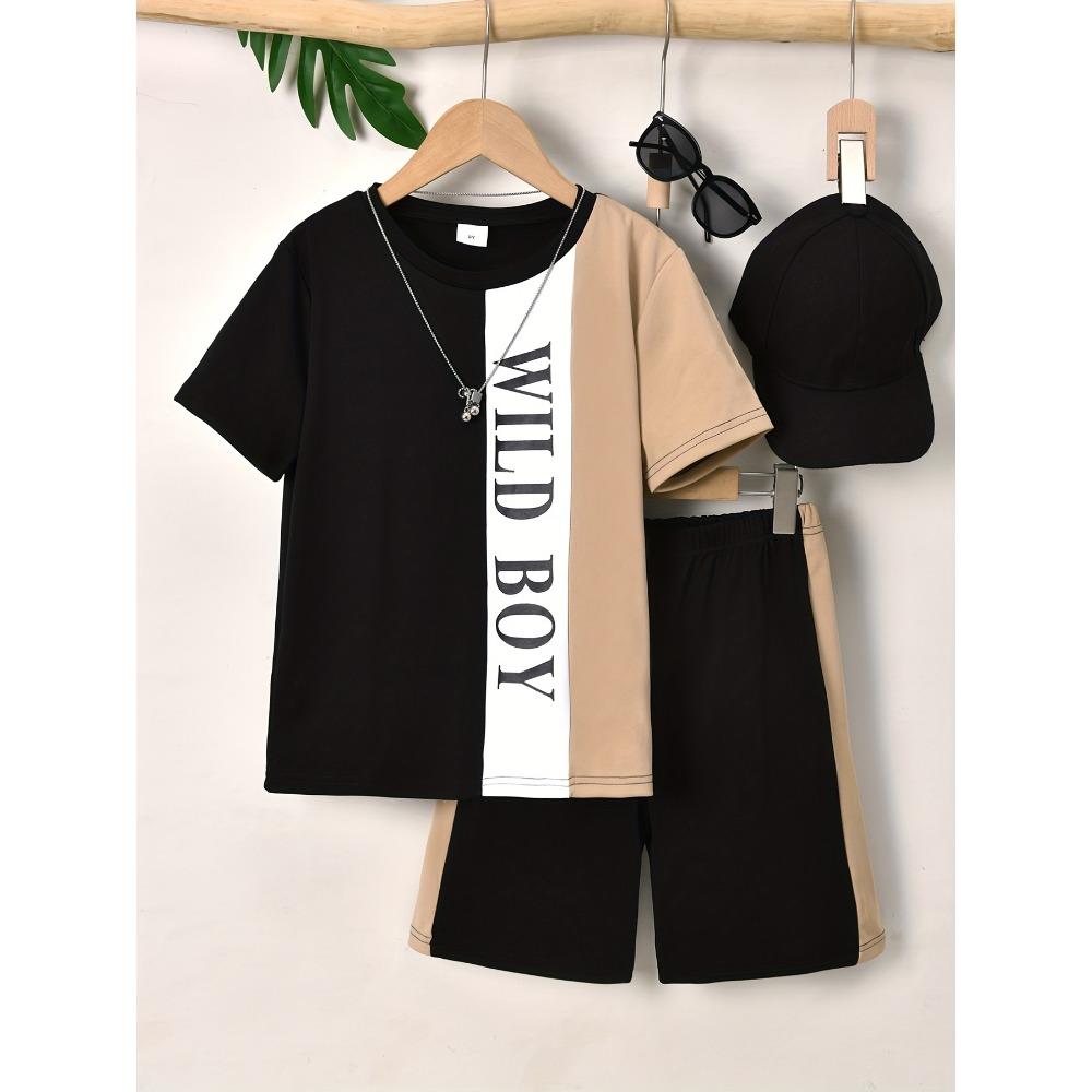 Best-selling boys casual fashion set, featuring a street-style minimalist colorful pattern printed T-shirt and shorts set 140
Best-selling boys casual fashion set, featuring a street-style minimalist colorful pattern printed T-shirt and shorts set 140