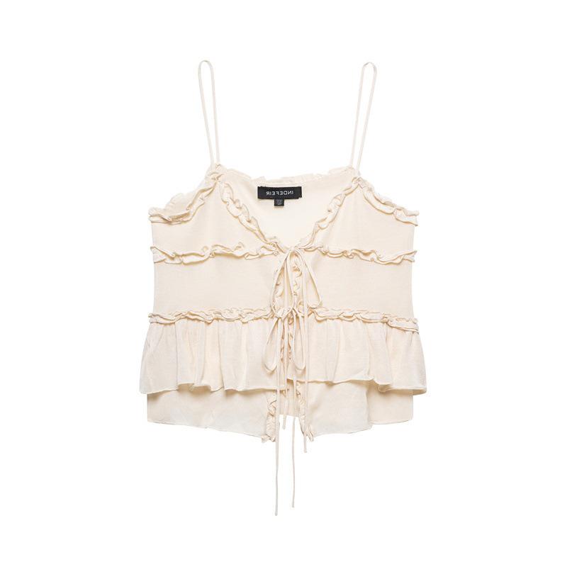 TAOP&ZA Women s Elegant Solid Ruffle Camisole Small
TAOP&ZA Women s Elegant Solid Ruffle Camisole Small