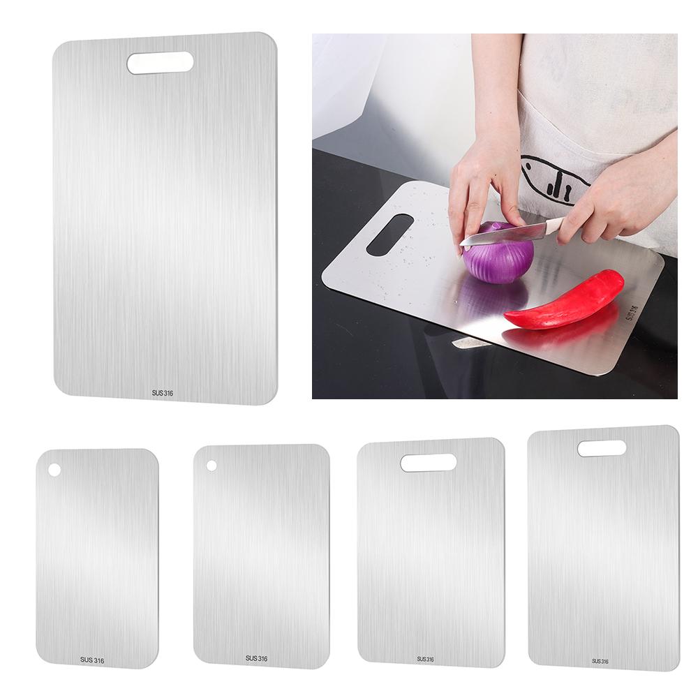 Stainless Steel Cutting Board Anti-mold Vegetable Cutting Board Chopping Board Kitchen 29x20cm
Stainless Steel Cutting Board Anti-mold Vegetable Cutting Board Chopping Board Kitchen 29x20cm