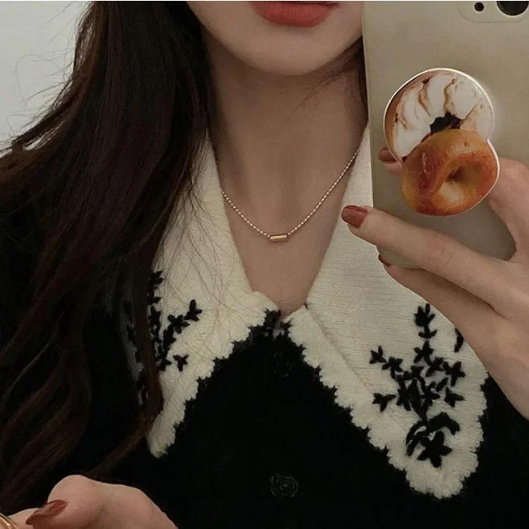 Classic Simple Beaded Chain Geometry Heart Pendant Necklace for Women Temperament Fashion Stainless Steel Choker Zircon Gift
Classic Simple Beaded Chain Geometry Heart Pendant Necklace for Women Temperament Fashion Stainless Steel Choker Zircon Gift