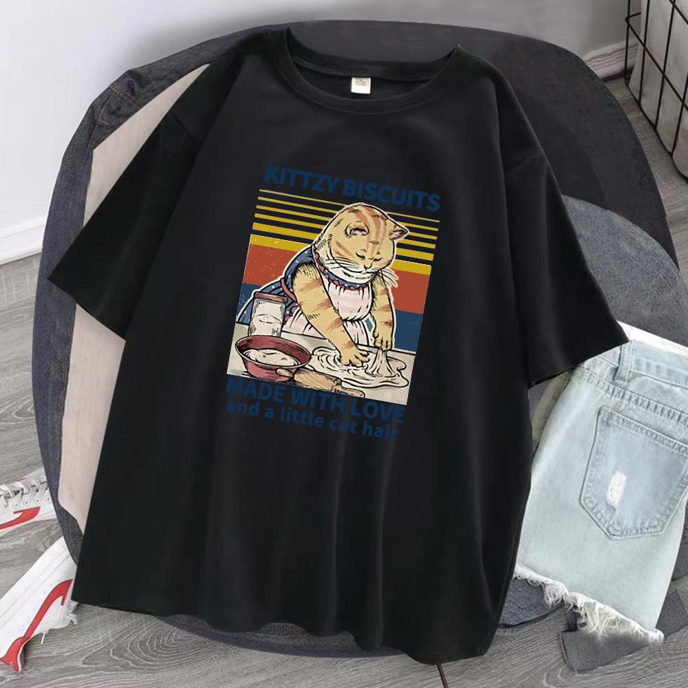Kittzy Biscuits Made With Love And A Little Cat Hair Men Cotton TShirts Summer Breathable ONeck Tops Casual Mans Tee Clothing 4XL
Kittzy Biscuits Made With Love And A Little Cat Hair Men Cotton TShirts Summer Breathable ONeck Tops Casual Mans Tee Clothing 4XL