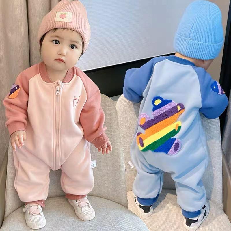 Colorful Bear Baby Girl Romper: Versatile Spring & Autumn Single Layer Crawling Suit 80 cm
Colorful Bear Baby Girl Romper: Versatile Spring & Autumn Single Layer Crawling Suit 80 cm