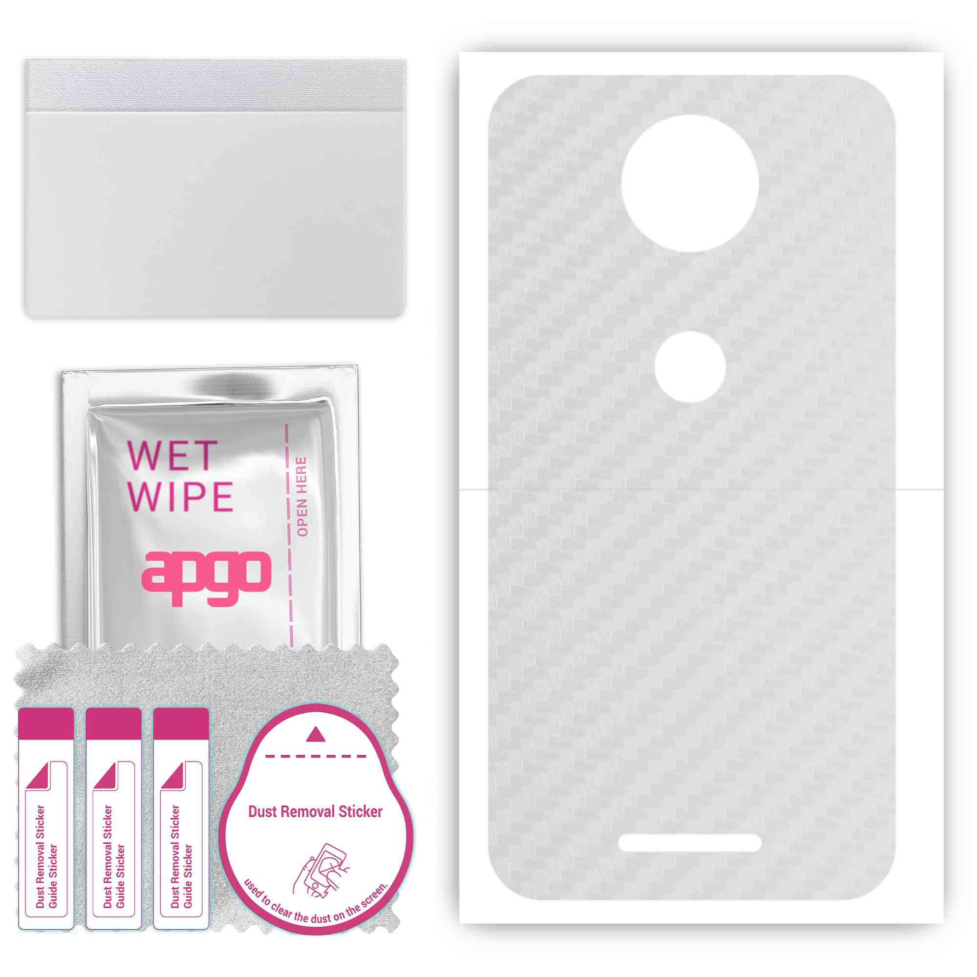 apgo Protective Skin Sticker for the back compatible with Motorola Moto C Plus, Wrap Film, Foil, Vinyl - Pattern Transparent Carbon
apgo Protective Skin Sticker for the back compatible with Motorola Moto C Plus, Wrap Film, Foil, Vinyl - Pattern Transparent Carbon