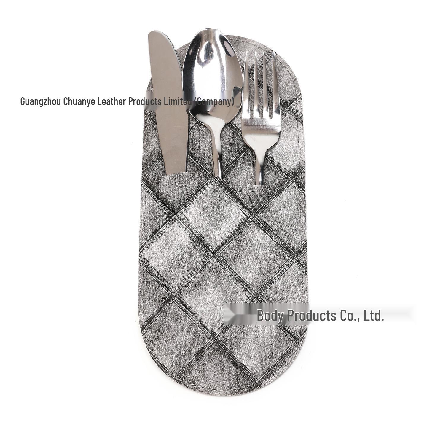Nordic Luxury Leather Cutlery Set: Elegant Knife, Fork, and Storage Bag for High-End Dining. сірий колір
Nordic Luxury Leather Cutlery Set: Elegant Knife, Fork, and Storage Bag for High-End Dining. сірий колір
