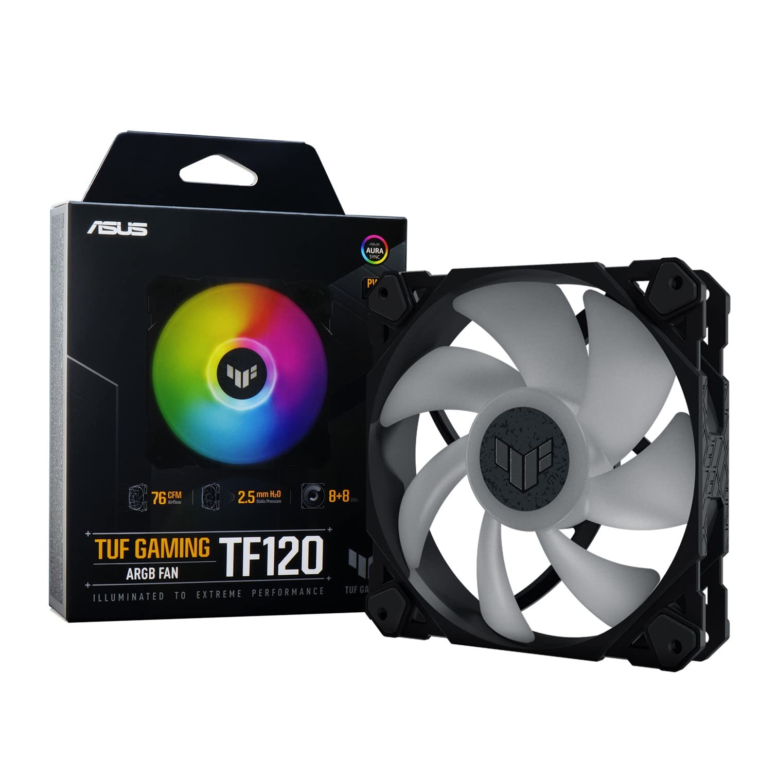 ASUS Case Fan 120mm Aura Sync TUF GAMING TF120 BLACK ARGB Black Domestic Authorized Distributor Product чорний
ASUS Case Fan 120mm Aura Sync TUF GAMING TF120 BLACK ARGB Black Domestic Authorized Distributor Product чорний