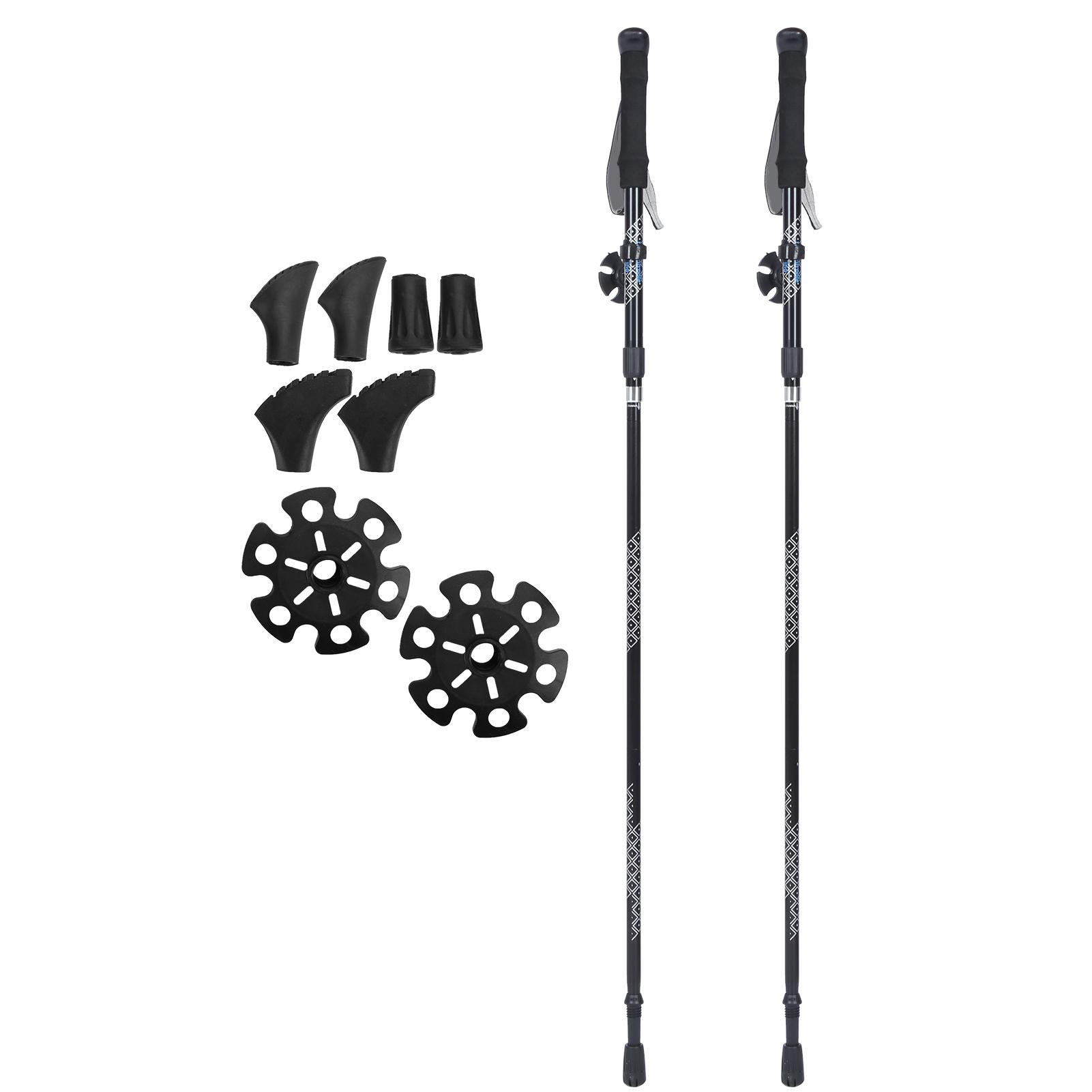 1Pair 5Sections Folding Damping Alpenstock Inner Lock Telescopic Hiking Walking Sticks
1Pair 5Sections Folding Damping Alpenstock Inner Lock Telescopic Hiking Walking Sticks
