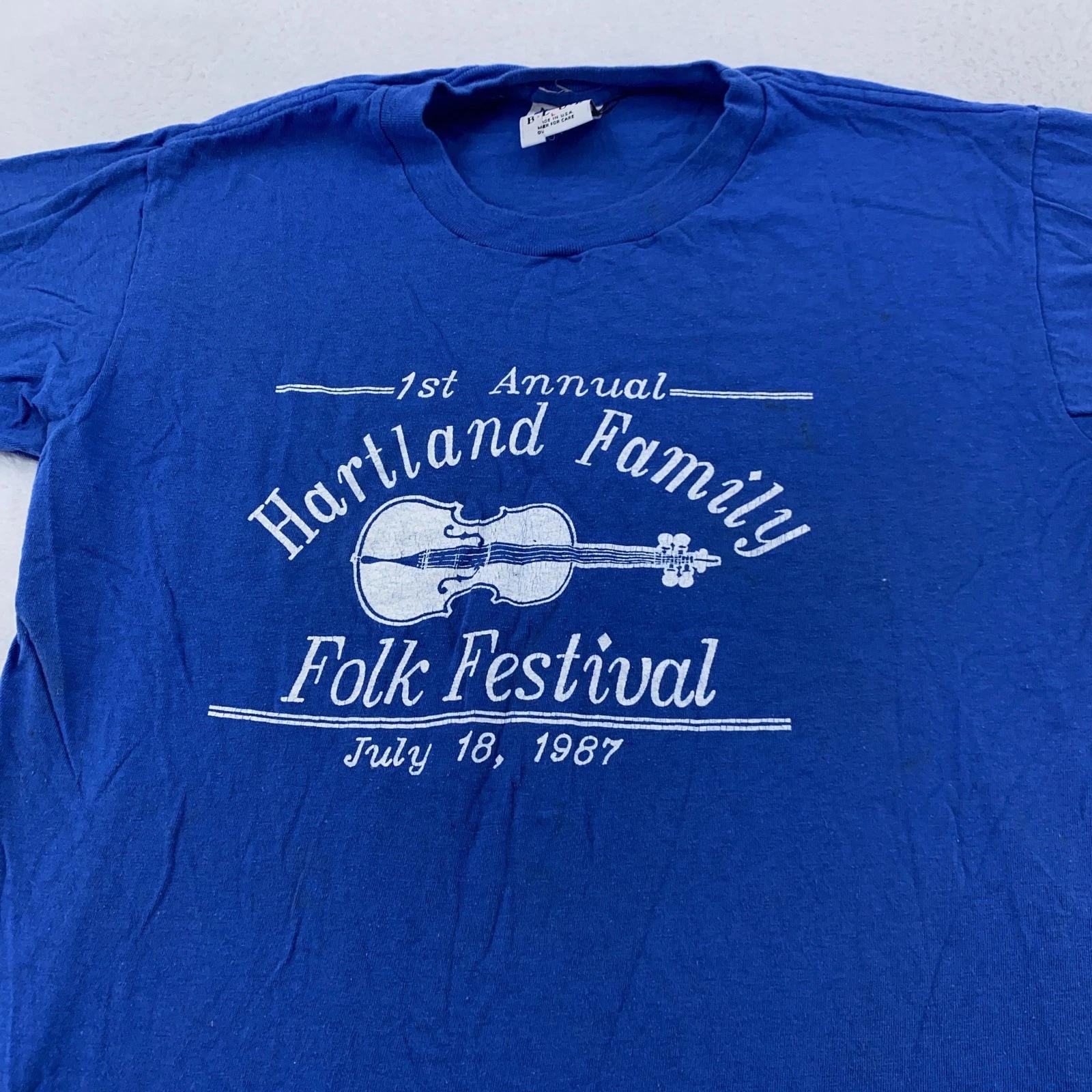Vintage Hartland Family Folk Festival Shirt Mens M/L Single Stitch 1987 80s Tee 3XL
Vintage Hartland Family Folk Festival Shirt Mens M/L Single Stitch 1987 80s Tee 3XL